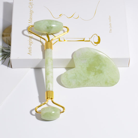 Petal Ritual Duo — Jade Roller & Gua Sha Set