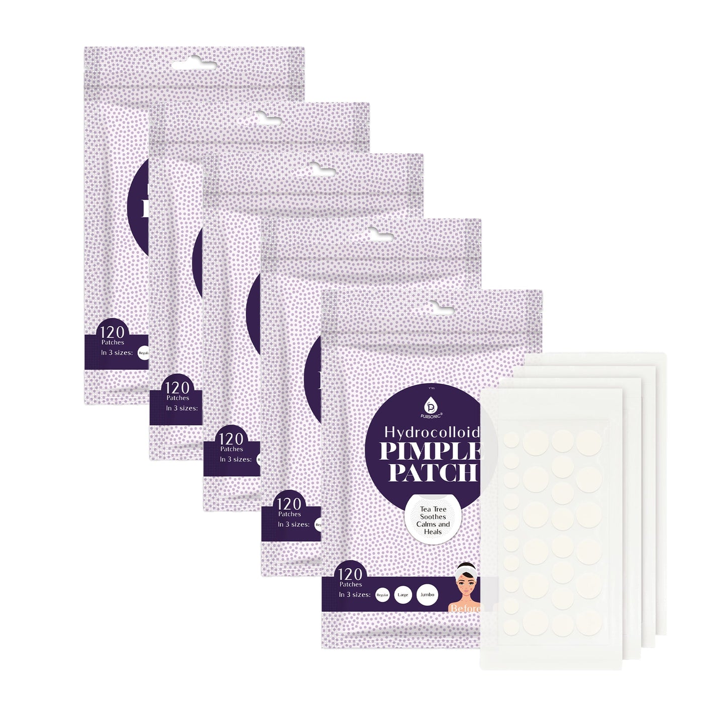 Clear Petal Patches — Hydrocolloid Acne Patches 5 pack